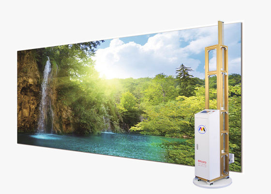 impresora vertical Intelligent Lift de la pared de la máquina 3d de la pintura de pared de los carriles de los 5m