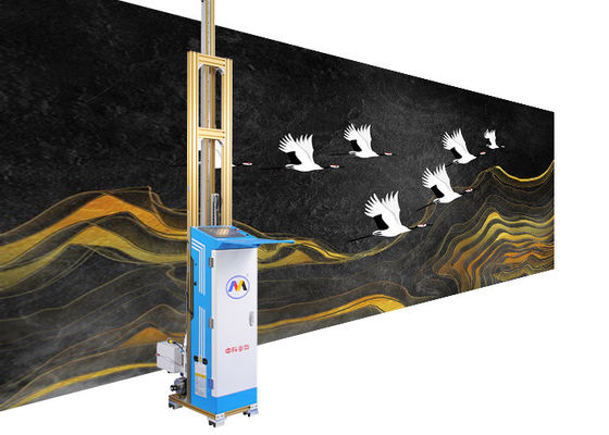 Impresora portátil de la pared 3d del carril, máquina automática de la pintura de la imagen de la pared