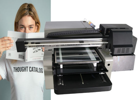 3D CMYKW 5 colorea a la impresora plana multifuncional ultravioleta Machine Automatic del USB DTG A3